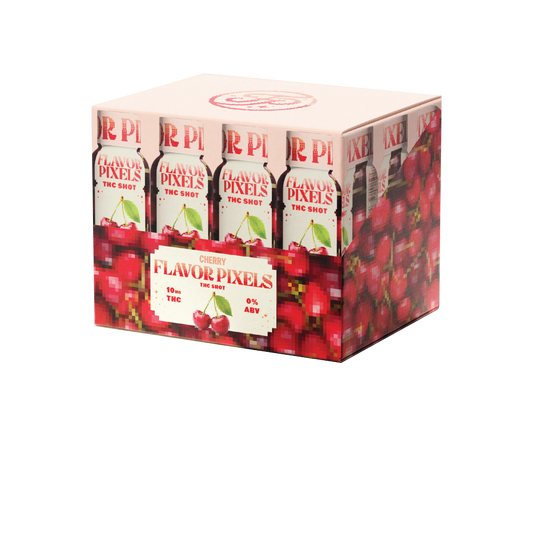 10MG Cherry THC Shot - 12-Pack